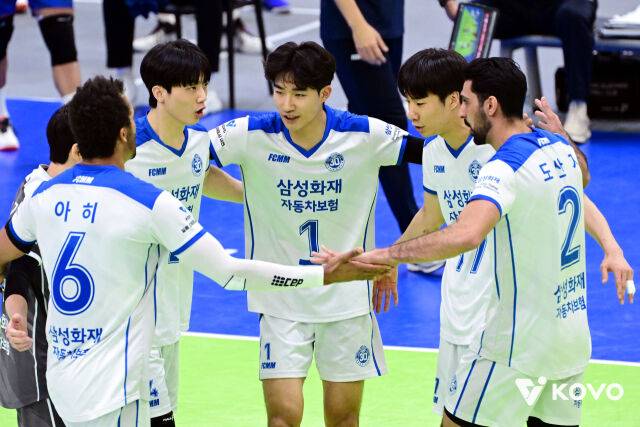 삼성화재 선수들./KOVO