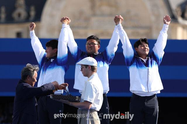 2024 파리 올림픽 남자 양궁 대표팀./게티이미지코리아