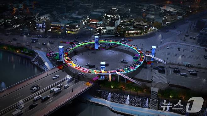 강원 춘천 호반사거리 원형육교 조감도.(춘천시 제공, 재판매 및 DB금지)