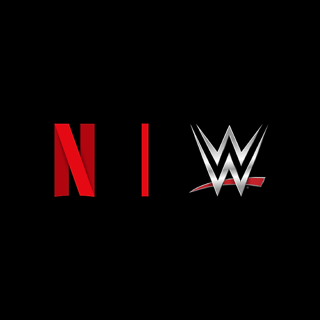 넷플릭스, WWE 로고ⓒ각사