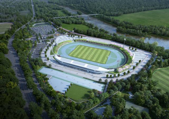 ▲ 인제종합운동장 조감도.