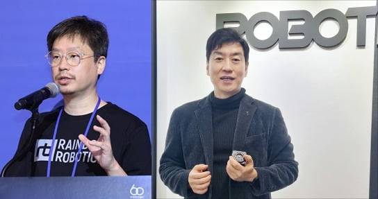 이정호 레인보우로보틱스 대표, 김병수 로보티즈 대표