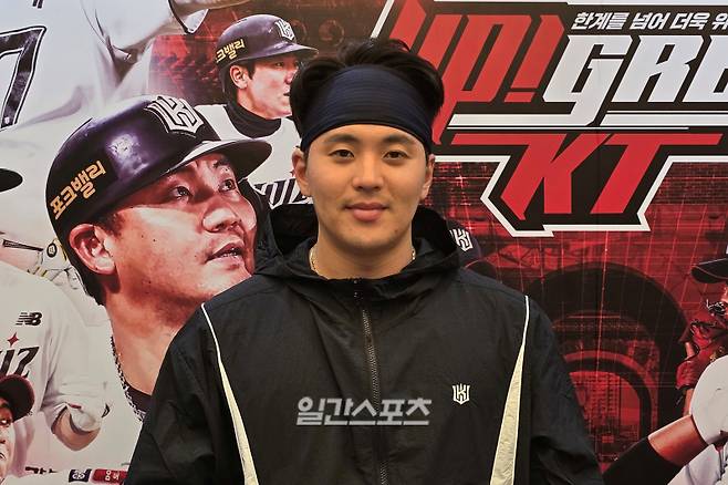지난 22일 수원 KT위즈파크에서 만난 KT 한승택. 수원=윤승재 기자