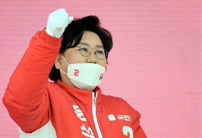 대선 유세하는 이혜훈 전 의원