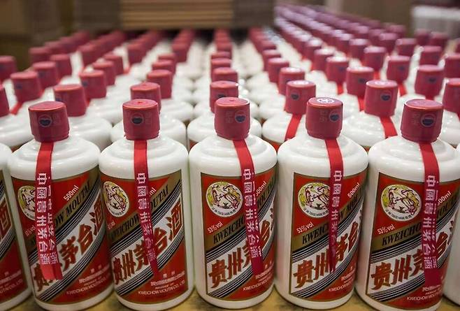 중국 최고급 바이주(백주) 마오타이. 웨이신 갈무리