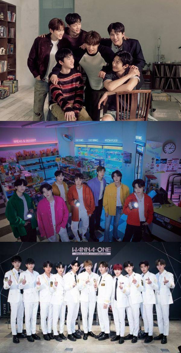 엑방원, 엑소 방탄소년단 워너원 / 사진=각 소속사