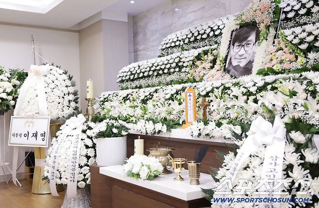 5일 고(故) 안성기 배우의 빈소가 서울성모병원 장례식장에 마련됐다. 사진공동취재단/2026.1.5/