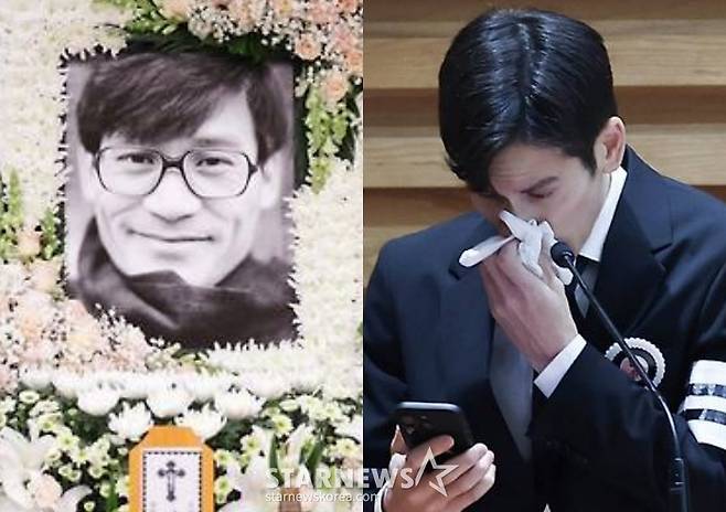 고 안성기, 안다빈 씨 /사진=스타뉴스, 사진공동취재단