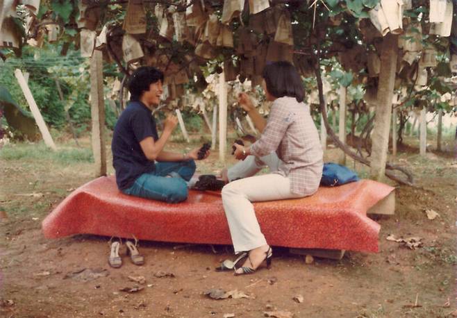 1970년대만 해도 서울 시흥이나 오류동, 과천 근처엔 과일 농장이 많았다. 원풍모방의 20대 여성 직원들은 주말이면 일정 금액을 내고 과일을 마음껏 따먹을 수 있는 과수원에 놀러 다니는 게 큰 낙이었다. 필자 제공