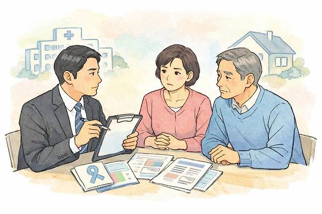 새해 들어 보험사들이 암보험 상품 구조를 손보며 시장 경쟁에 본격 나서고 있다.ⓒ데일리안 AI 삽화 이미지