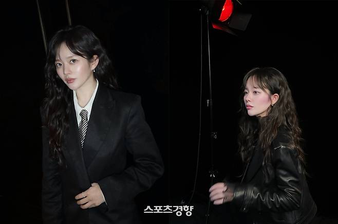 화보 촬영을 공개하고 있는 모습을 공개한 배우 정지소. 본인 인스타그램 계정