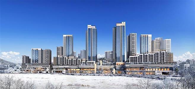 서울 성북구 성북1구역 조감도. 공공재개발로 추진되는 사업이다. GS건설 제공