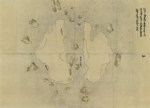 14일(현지시간) 시마네현이 공개한 '마쓰시마 지도'. 시마네현 자료 갈무리