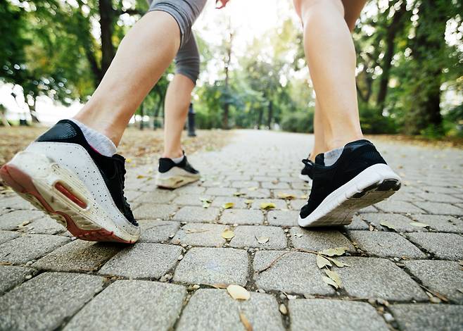 걷기를 꾸준히 하면 심장 질환과 뇌졸중 위험이 30%가량 감소한다. 사진= 게티이미지뱅크