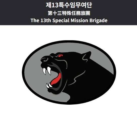 제13특수임무여단 부대 마크.