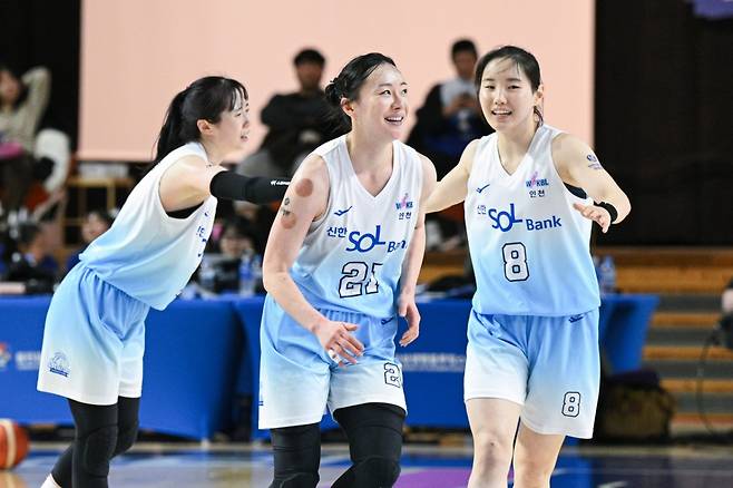 신한은행 선수단. /사진=WKBL 제공