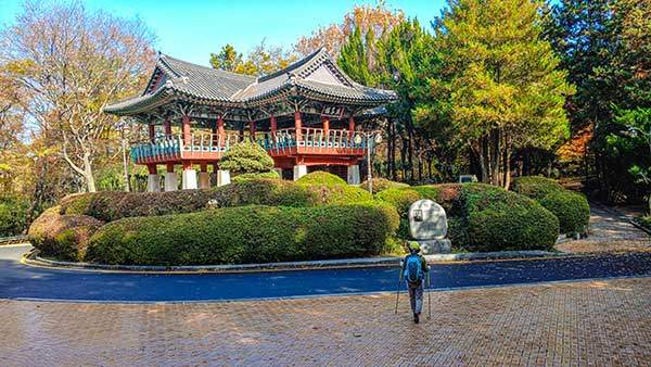 죽도봉공원에 있는 순천의 대표적인 명소 연자루.