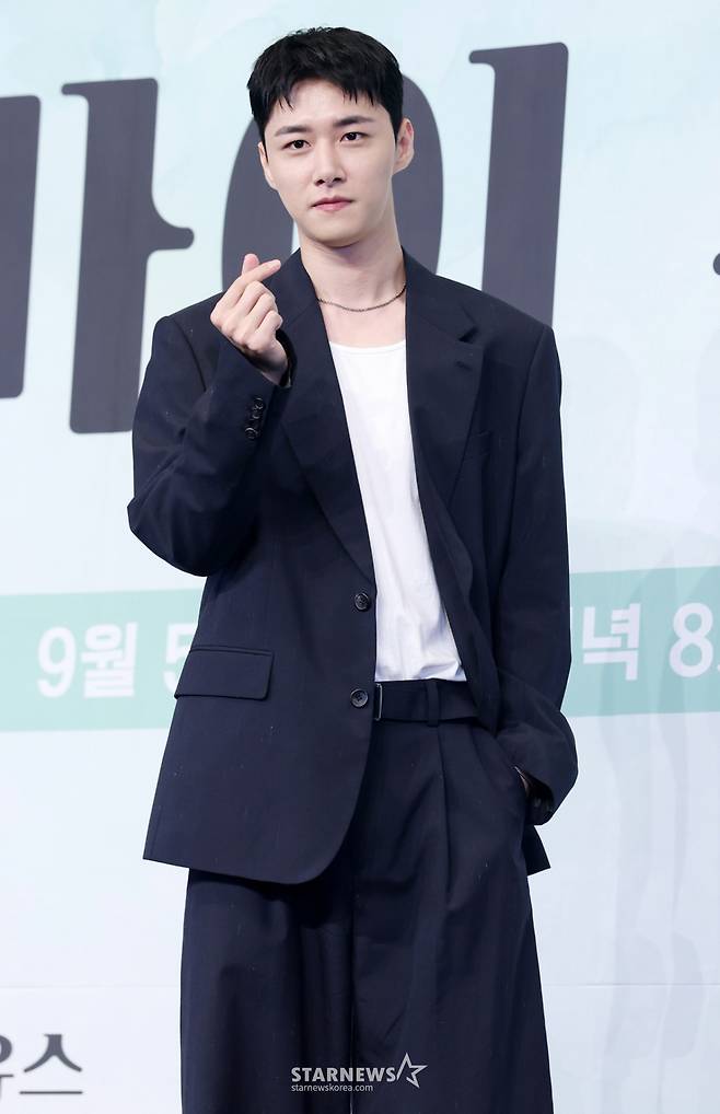 배우 서지훈이 JTBC 금요시리즈 '마이 유스' 제작발표회에 참석해 포즈를 취하고 있다. /2025.09.04 /사진=김휘선 hwijpg@