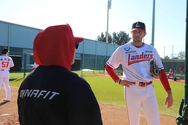 SSG 랜더스 새 외국인 투수 앤서니 베니지아노. /사진=SSG 랜더스 제공