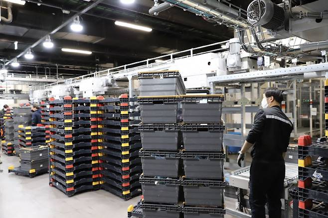 수도권에 위치한 A대형마트 점포 내부에 있는 온라인 물류센터의 모습. (사진=이데일리DB)