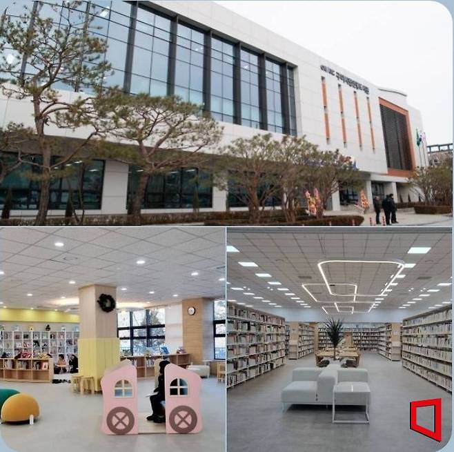시계방향) 인동도서과 외관전경-3층 종합자료실-1층 가족라운지/김이환 기자