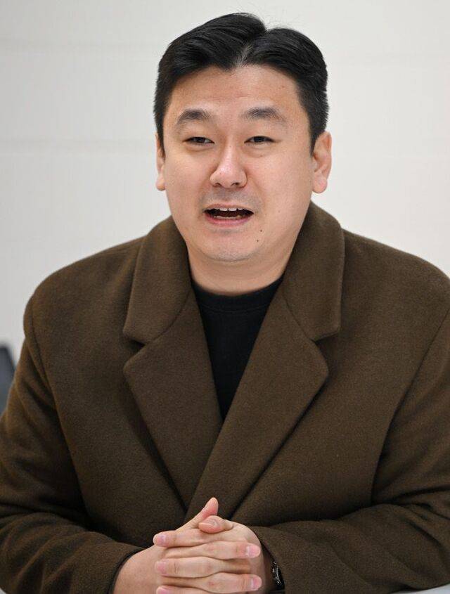 김동은 전도사가 지난 25일 서울 금천구 가산디지털단지 한 세미나실에서 그리스도의몸교회의 방향성을 설명하고 있다. 신석현 포토그래퍼