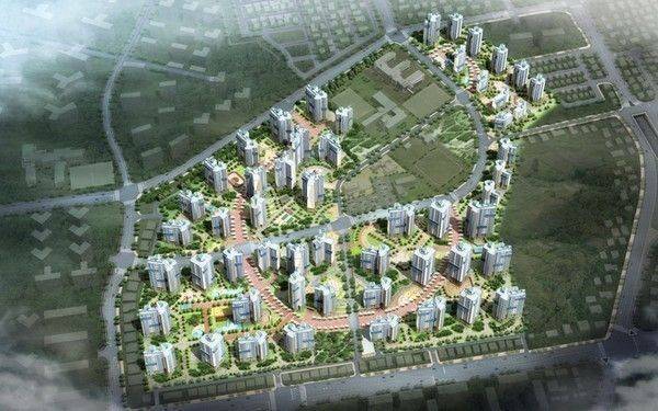 광주 신가동 주택재개발정비사업 조감도.