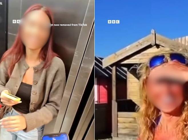 영국 여성들이 스마트 안경 몰래 촬영 피해를 입고있다. /사진=틱톡 갈무리