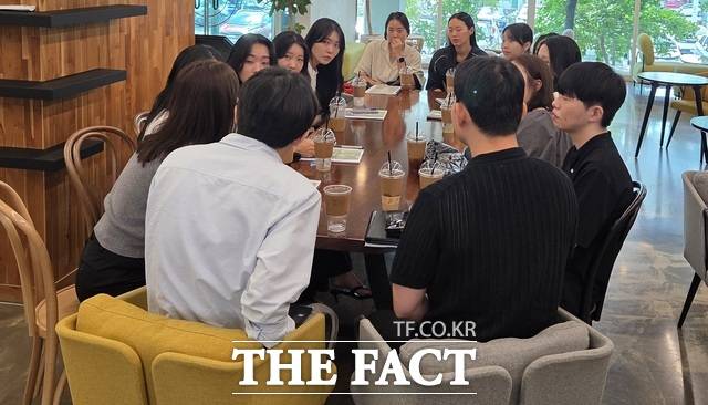 구미시 청년 창업자 네트워킹 모임 장면 /구미시