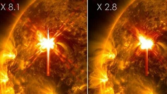 2월 1일과 2일 태양에서 X등급 태양 플레어가 네 차례 발생했다. 사진은 NASA 태양역학관측소(SDO)가 이 폭발 현상을 촬영한 이미지 (출처=NASA/SDO)
