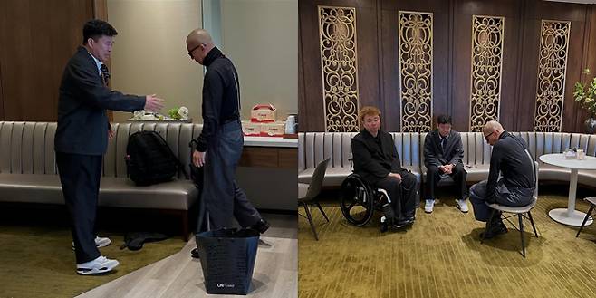 그룹 클론 강원래가 방송인 홍록기와 함께 구준엽 아내 쉬시위안의 사망 1주기 행사에 참석했다고 밝혔다./사진=강원래 인스타그램