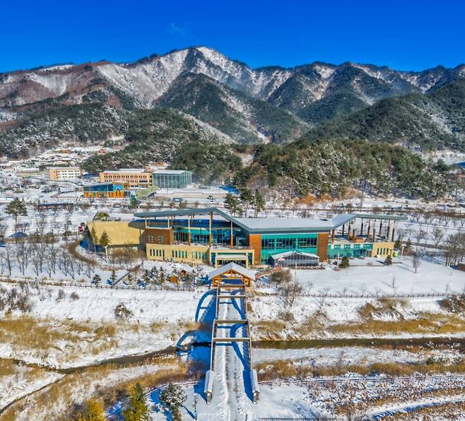 국립백두대간수목원 설경. 한국수목원정원관리원 제공