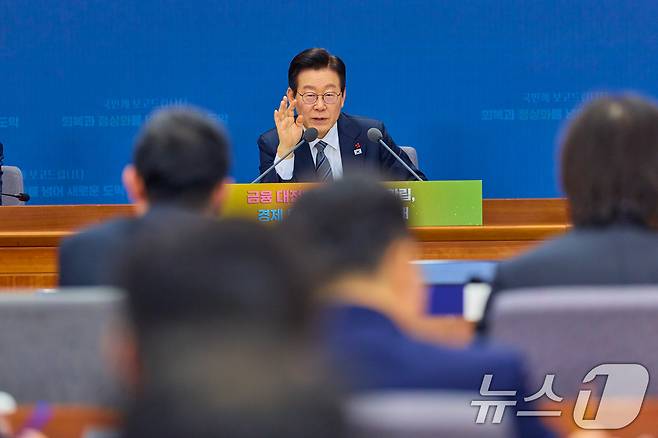 이재명 대통령이 지난해 12월 19일 서울 종로구 정부서울청사 별관에서 열린 금융위원회·공정거래위원회 업무보고에서 발언하고 있다. (대통령실 제공. 재판매 및 DB 금지) 2025.12.19 / ⓒ 뉴스1 허경 기자