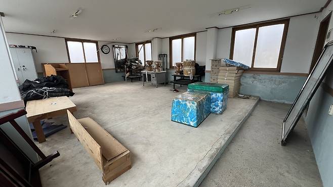 그린리모델링 공사 전, 마을회관 2층 내부. /독자 제공