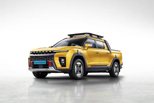 KG모빌리티 '무쏘 EV'. 사진 KG모빌리티