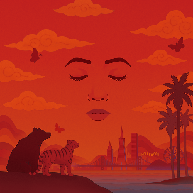 The album cover of Namira’s debut EP, “California Fever” (Lee Ji-sun, Kim So-young via Copacetic PR)