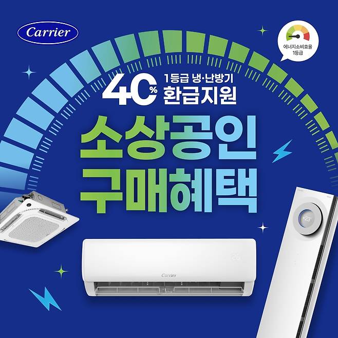 오텍캐리어가 한국전력공사의 '소상공인 고효율 기기 지원 사업'에 동참한다.(오텍캐리어제공)