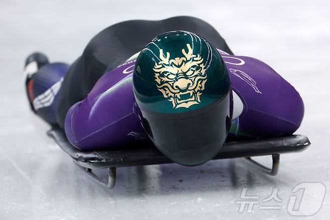 한국 스켈레톤의 정승기 ⓒ AFP=뉴스1