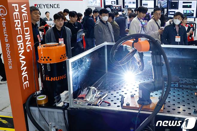 한화로보스틱스 부스 전경.ⓒ 뉴스1 안은나 기자