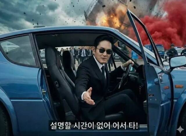 이재용 회장이 고점에 물린 투자자들을 직접 구조하러 온다는 설정의 AI 생성 이미지가 큰 화제를 모으고 있다.