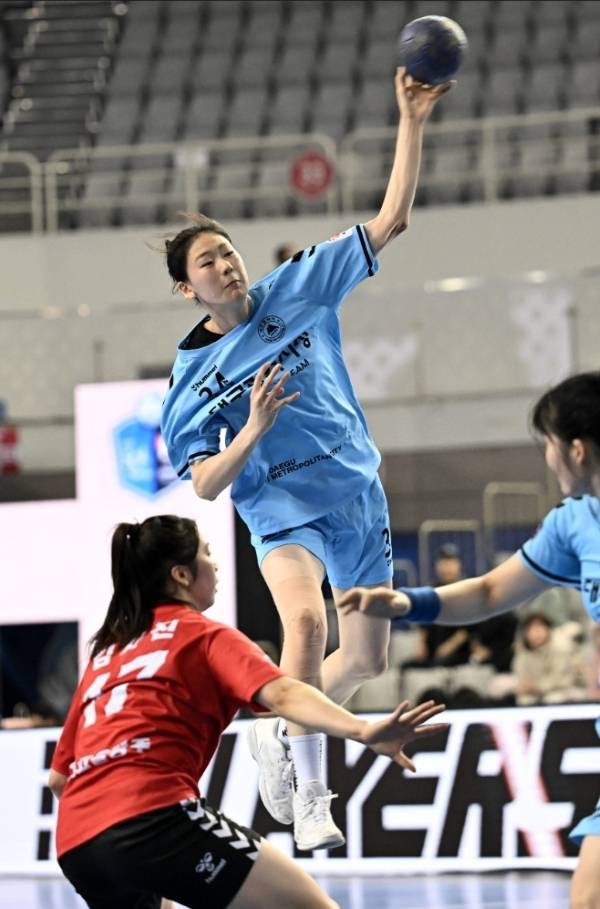 사진 대구광역시청 정지인의 점프슛