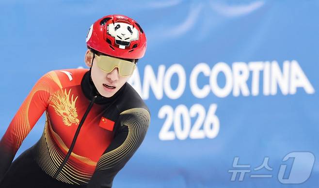 500m 예선을 치른 린샤오쥔. /사진=뉴스1