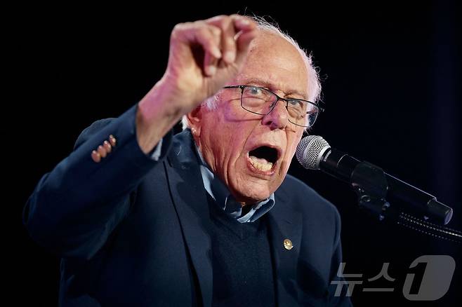 버니 샌더스 무소속 버몬트주 상원의원 ⓒ AFP=뉴스1