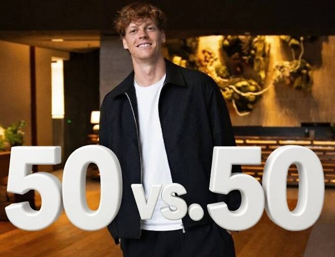 시너가 세계 50위 밖 선수를 상대로 50연승을 기록했다