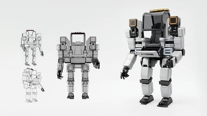 ▲케이엔알시스템에서 개발 중인 슈퍼휴머노이드