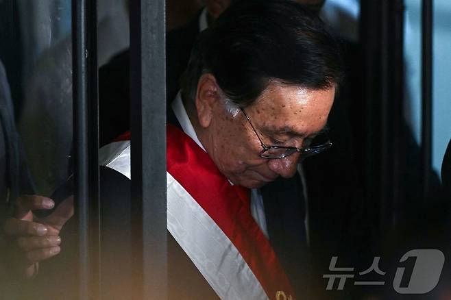 호세 마리아 발카사르 페루 임시대통령. 2026.02.18 ⓒ AFP=뉴스1