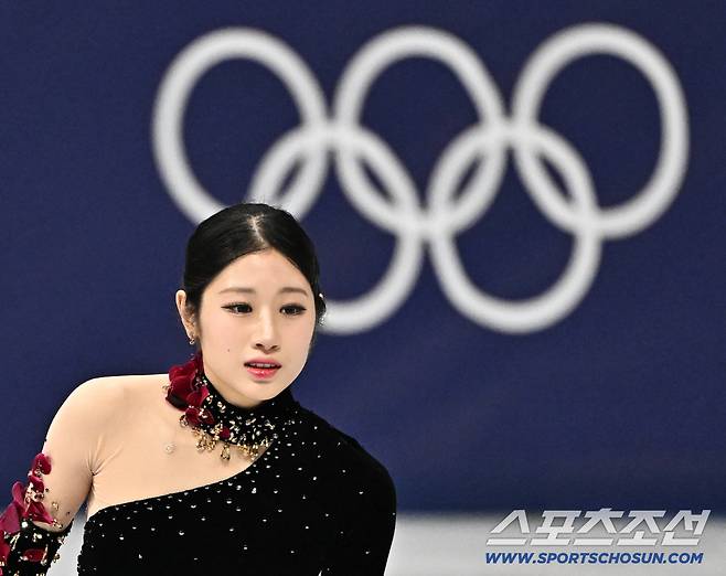 20일(한국시간) 이탈리아 밀라노 스피드스케이팅 아레나에서 열린 밀라노동계올림픽 여자 피겨 프리스케이팅 경기. 연기를 펼치고 있는 이해인. 밀라노(이탈리아)=송정헌 기자songs@sportschosun.com/2026.02.20/