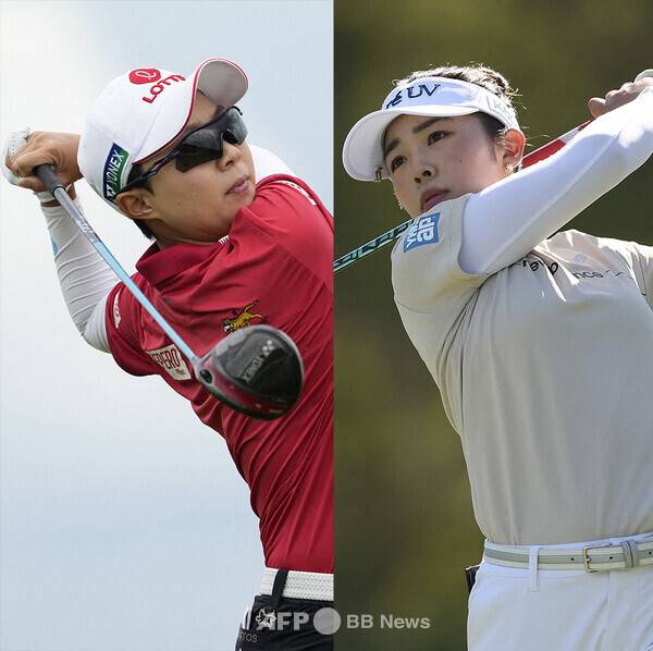2026년 미국여자프로골프(LPGA) 투어 '아시안 스윙' 혼다 LPGA 타일랜드에 출전한 김효주 프로, 야마시타 미유(일본). 사진제공=ⓒAFPBBNews = News1 (사진을 무단으로 사용하지 마십시오.)