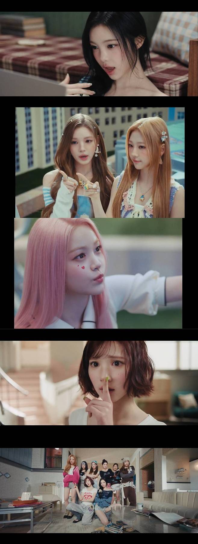 ▲ 하츠투하츠. 출처| '루드!' 뮤직비디오 캡처