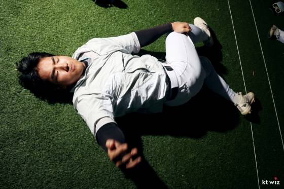 KT 위즈 소속의 한국 국가대표 외야수 안현민. /사진=KT 위즈 제공